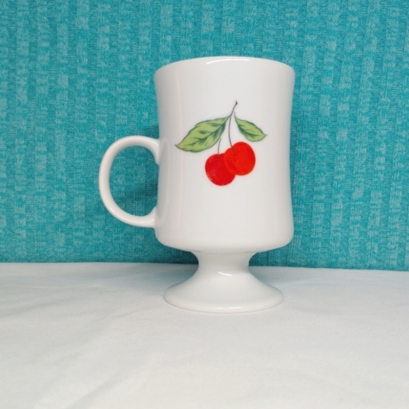 Vintage Seyei Japan Mugs Fine China Cups Footed Porcelain Coffee Tea Fruit - Picture 4 of 15